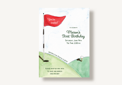 Hole in One Invitation