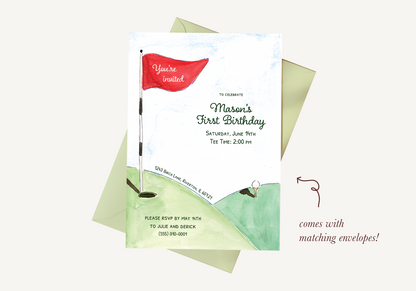 Hole in One Invitation