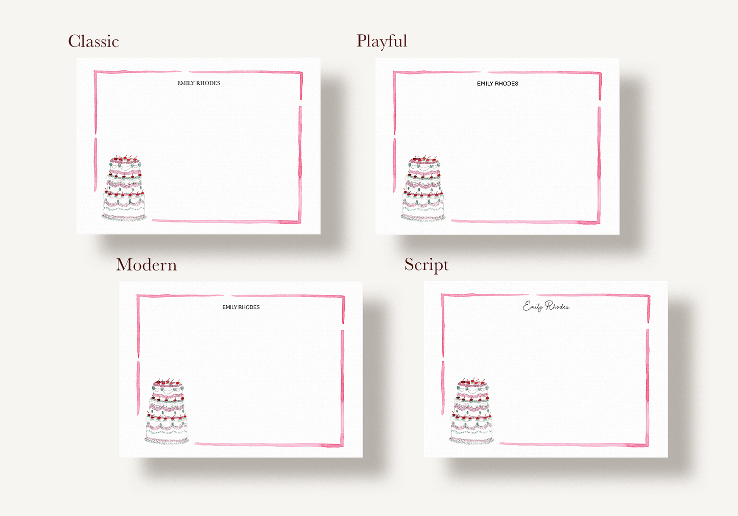 Cherry on Top Stationery Set