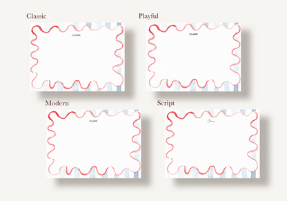 Squiggles and Stripes Stationery Set